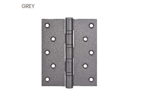 What are the rust prevention and surface treatment methods for door hinges?